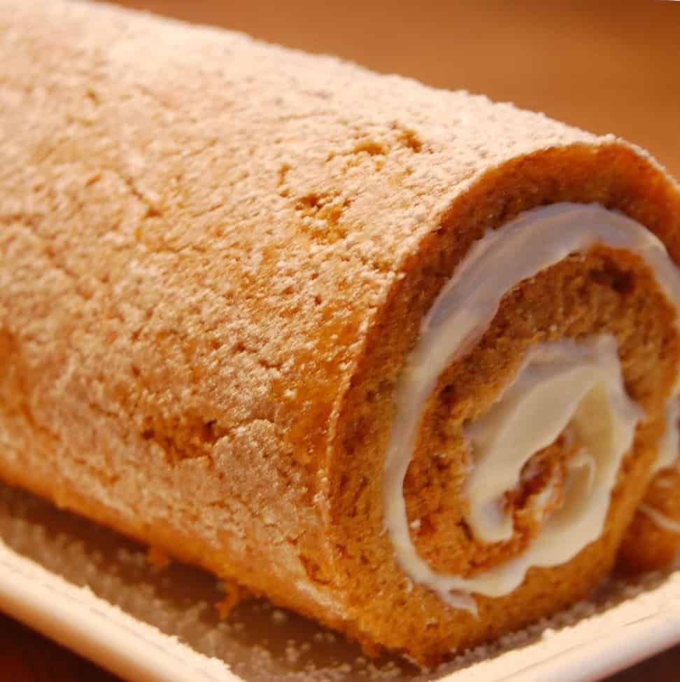 Kürbis Rollkuchen mit Cinnamon Churros Aroma Rezept